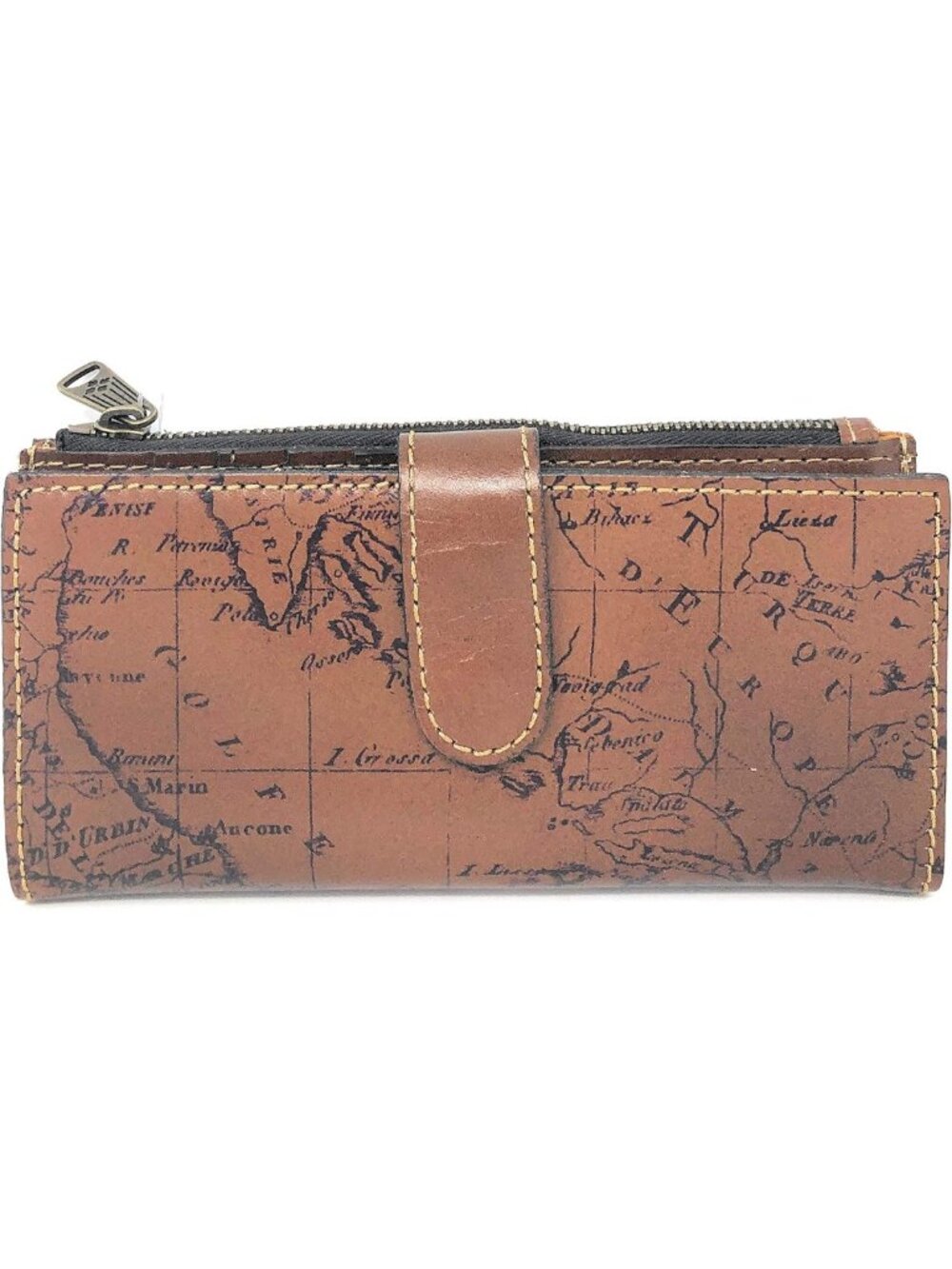 Rust Map Wallet - Stylish Signature Design, Compact & Functional, Perfect for